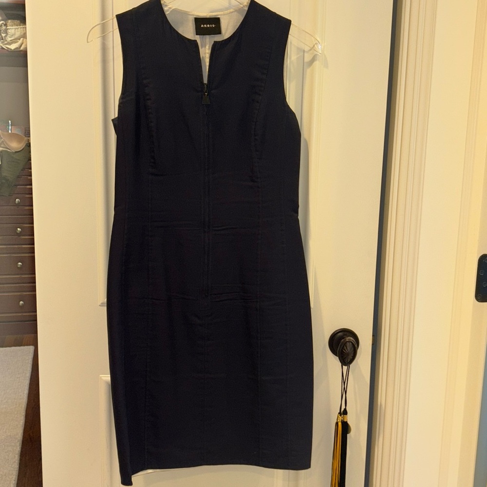 Akris size 4 Navy Blue Dress